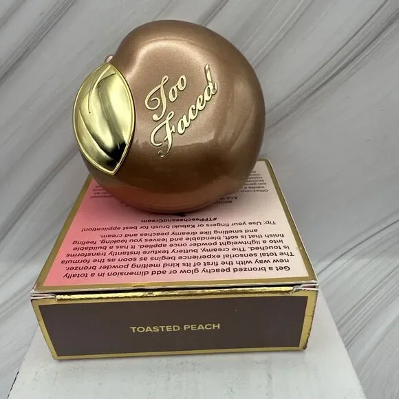 Too Faced Bronzed Peach Melting Powder Bronzer Shade Toasted Peach NIB !READ! - Picture 3 of 3